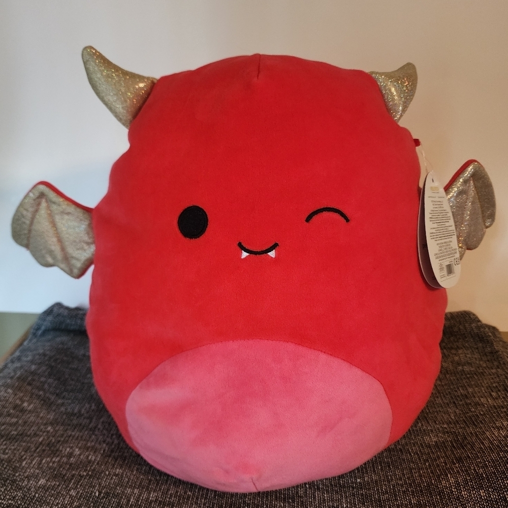 Squishmallow 12” Inch Karlie The Demon/Devil Bat Halloween 2022 (NWT)